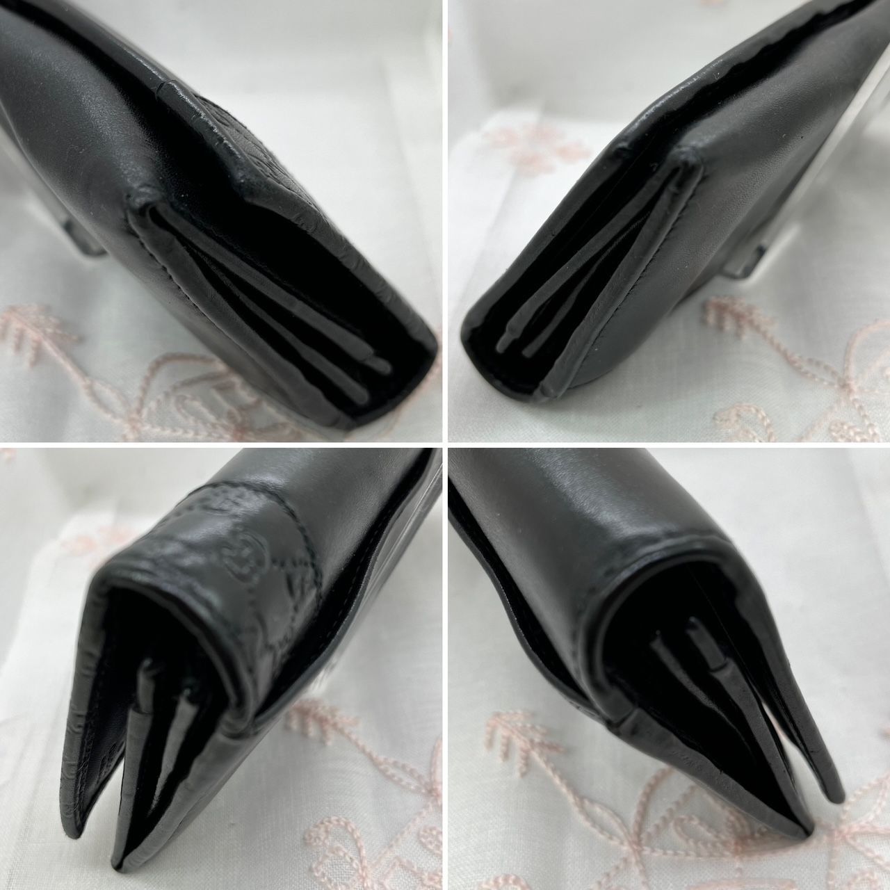 ☆良品☆ GUCCI グッチ マイクロシマ GG シマ レザー 長財布 折