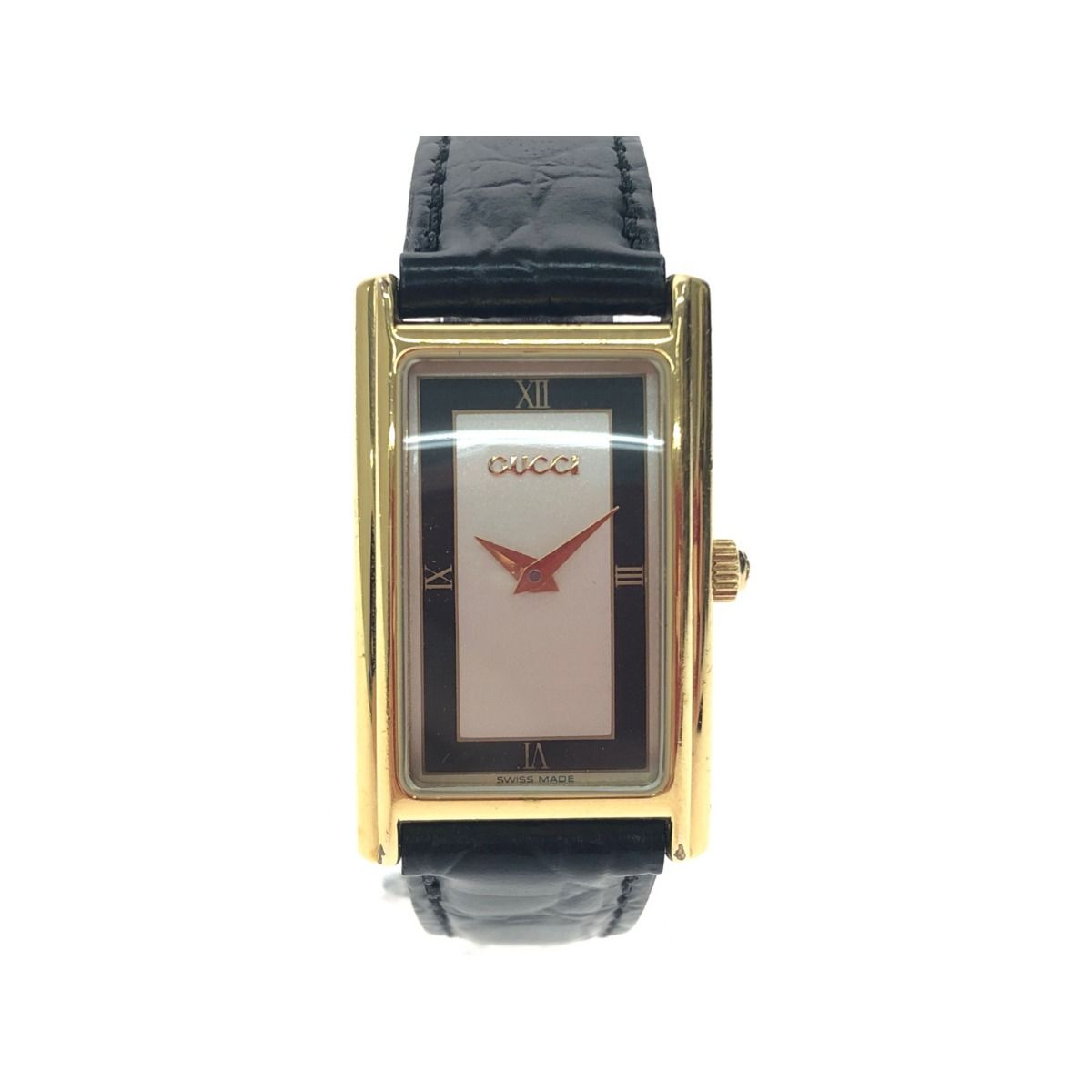 ▽▽GUCCI グッチ レディース腕時計 クオーツ アナログ 裏蓋変色有  