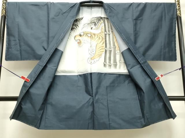 平和屋着物○男性 本場大島紬 アンサンブル 80亀甲 総詰め 正絹 逸品