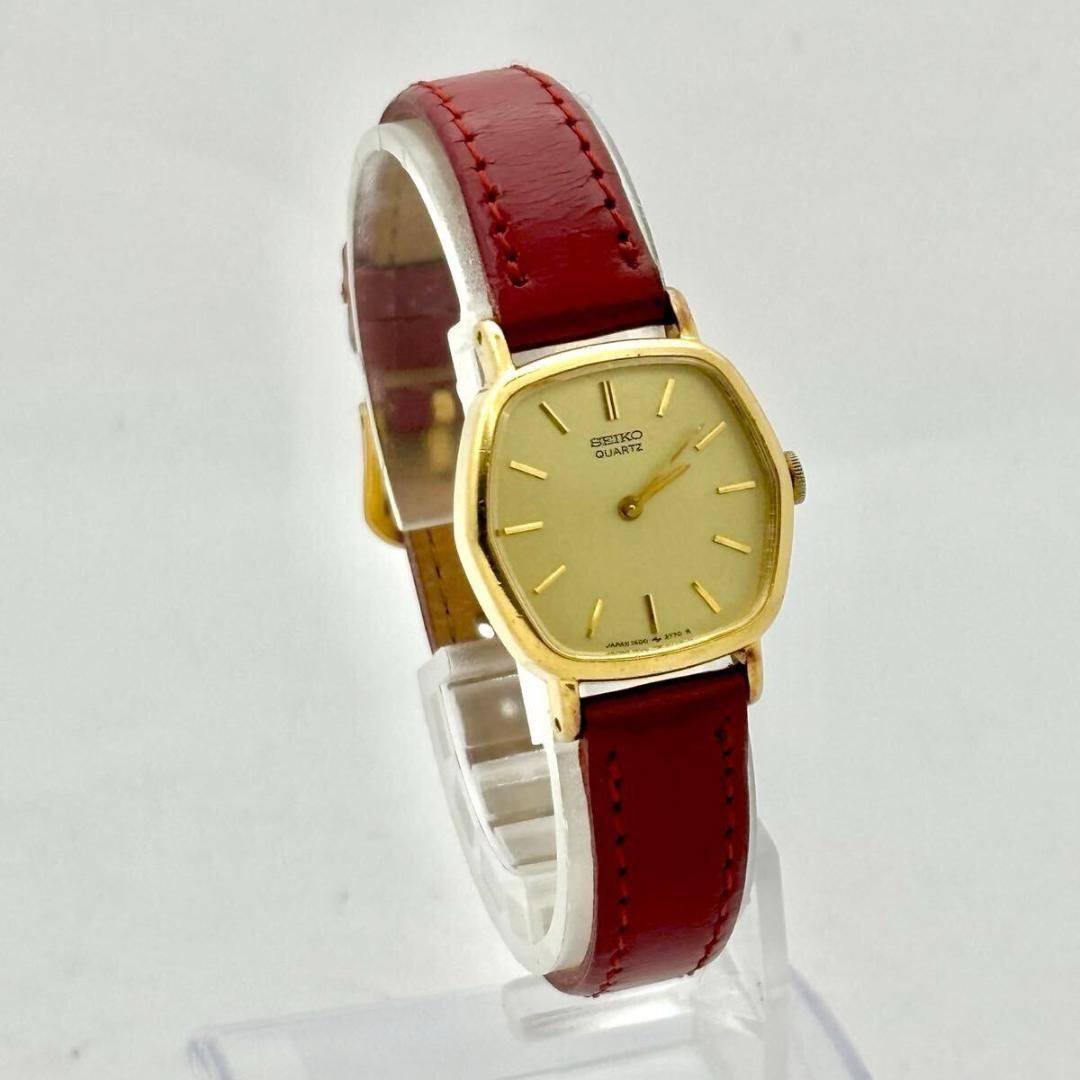 新品電池】SEIKO セイコー レディース 腕時計 ゴールド ドレス