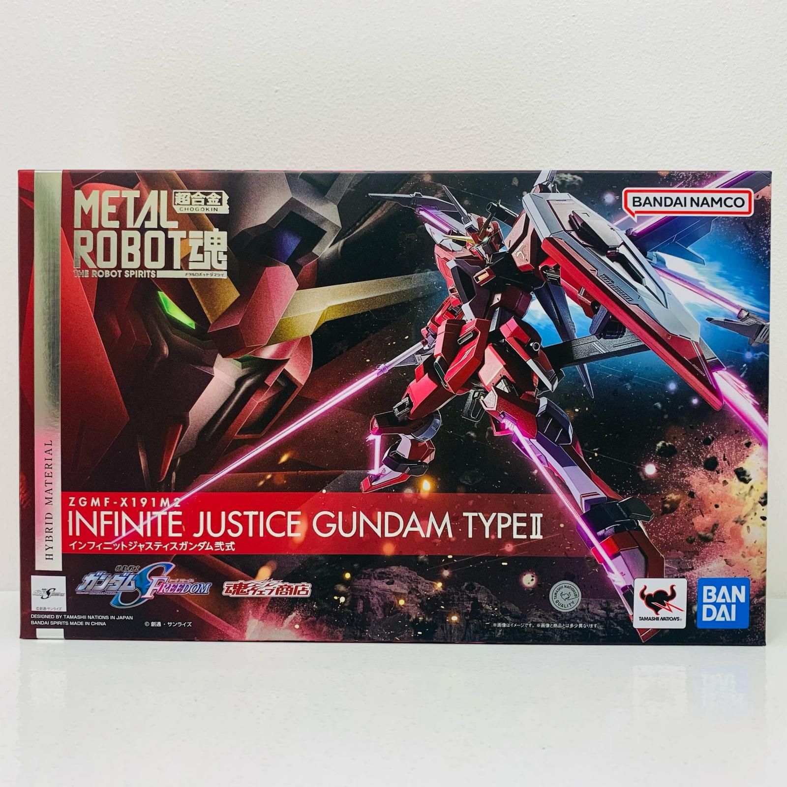中古 フィギュア 機動戦士ガンダムSEEDFREEDOM インフィニットジャスティスガンダム弐式 L ROBOT魂 2025年製 SIDEMS 魂ウェブ商店限定 【715】 中古 フィギュア 機動戦士ガンダムSEEDFREEDOM インフィニット