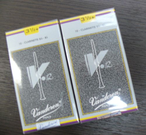 バンドーレン Bbクラリネットリード V12 銀箱 3.5 番 2箱セット