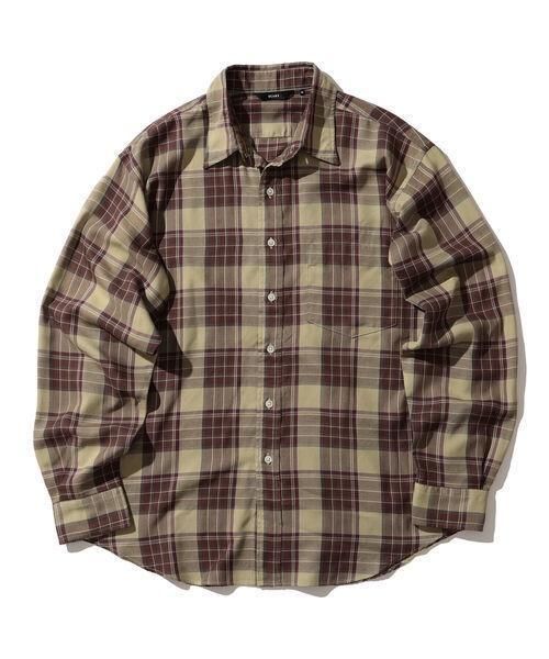 【雷市場（ポンジャン）商品韓国直送】BEAMS(ビームス) チェック シャツ ベージュ サイズ L 3 のみ パッケージで 出品
