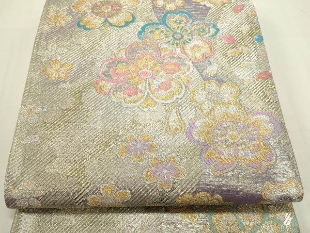 平和屋着物▽六通柄袋帯 舞桜文 金銀糸 正絹 逸品 DAAR7747sf - メルカリ 