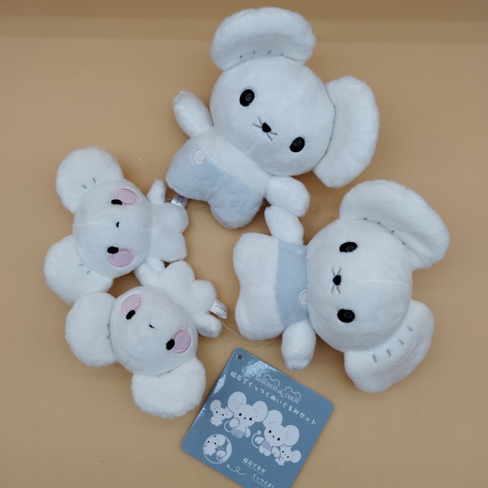 D21742]磁石でくっつくぬいぐるみセット WAKKA de IKKA イッカネズミ