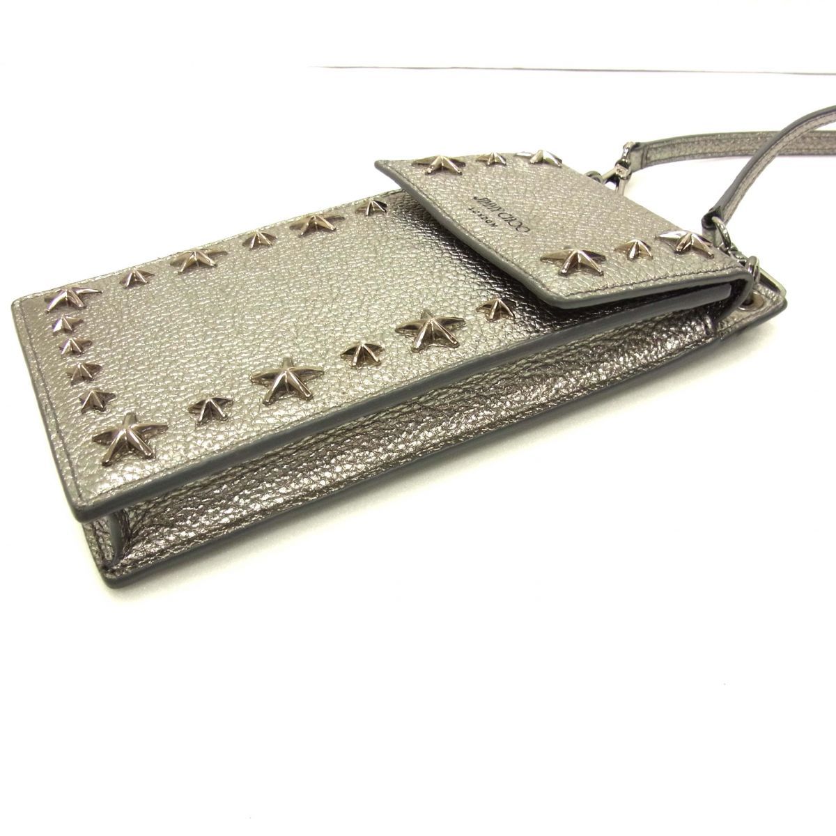 美品 定価58,000円◇JIMMY CHOO ジミーチュウ ペガシ フォンケース 