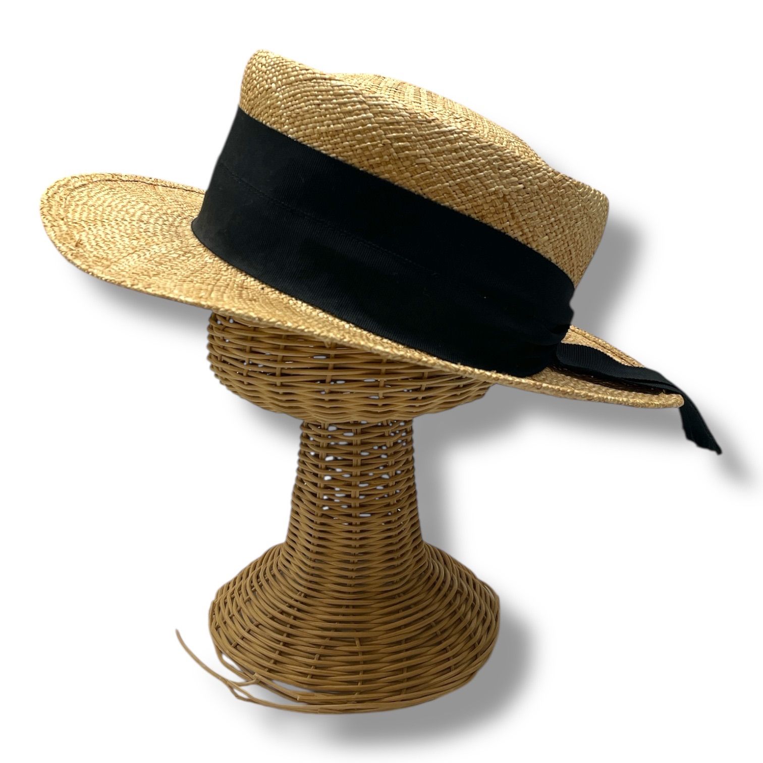 【新品未使用】Chapeau d'O Bao Canotier（カンカン帽） Chapeau d'O シャポードオー Bao Canotier バオキャノチェ カンカン帽