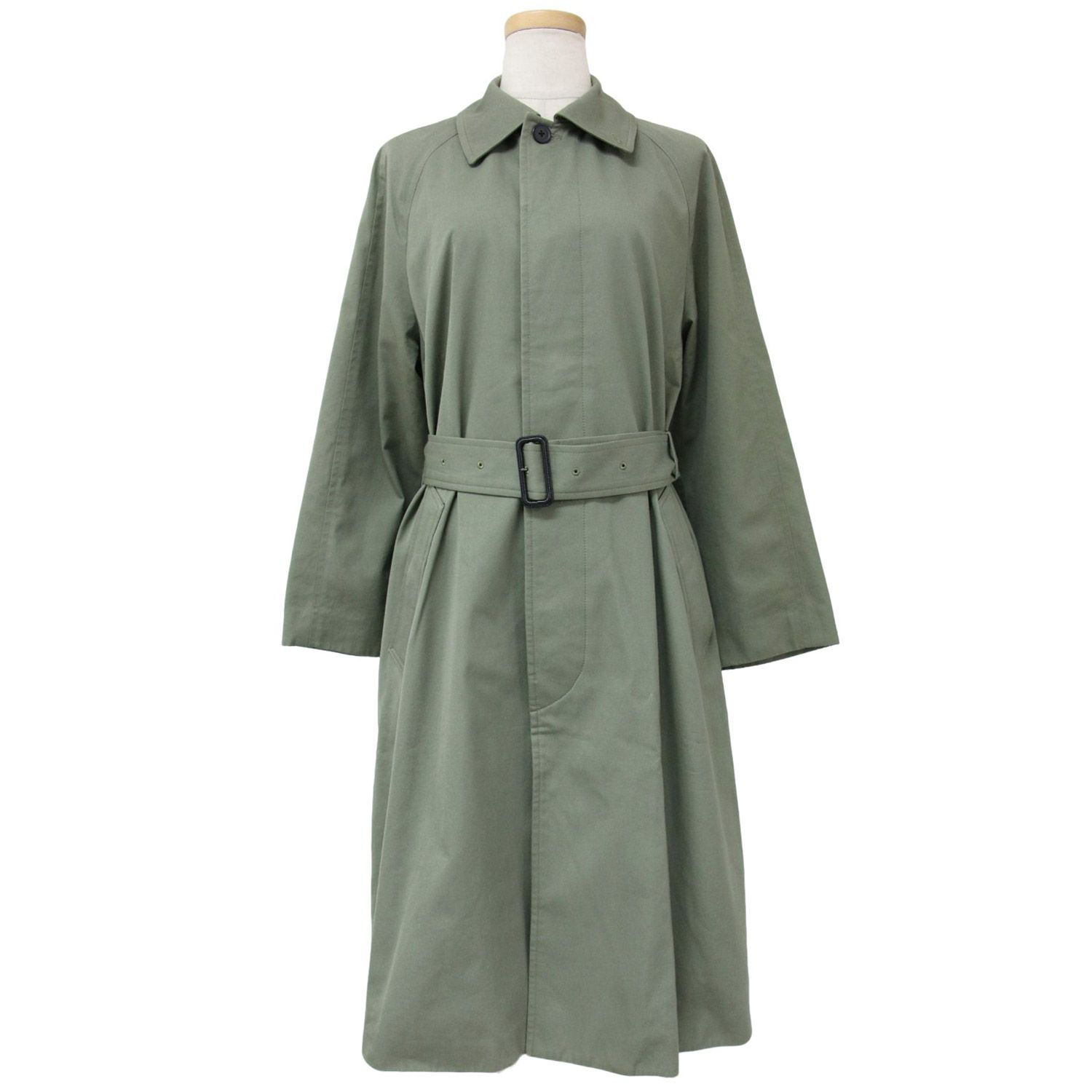 MACPHEE マカフィ ステンカラーコート 34 MACPHEE マカフィー コート ロング カーキ 34(7号) ステンカラー