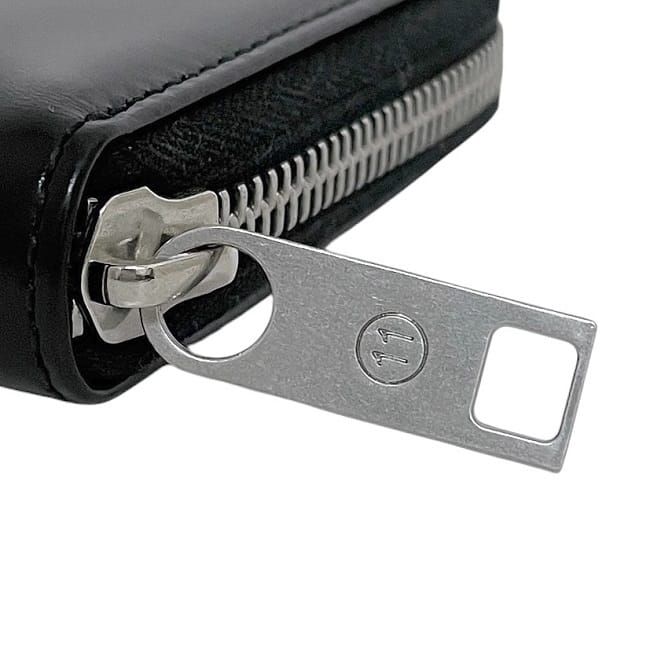 メゾンマルジェラ 二つ折り 財布 ブラック S55UI0197 美品 レザー  