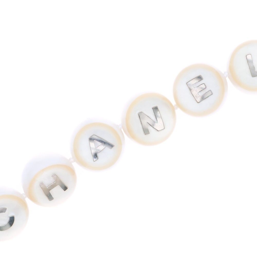 CHANEL (シャネル) シャネルロゴ チョーカー ネックレス パール