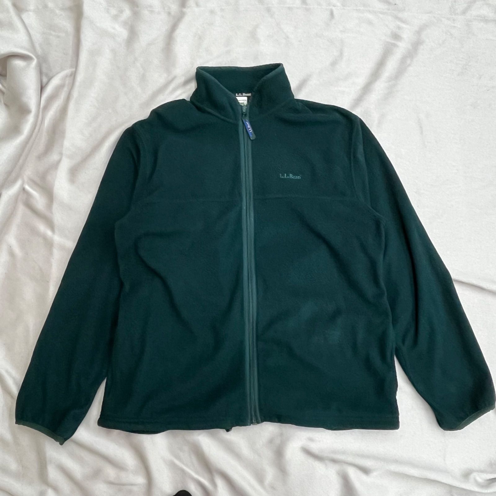 L.L.Bean フリースジャケット メンズ サイズL ダークグリーン 緑 