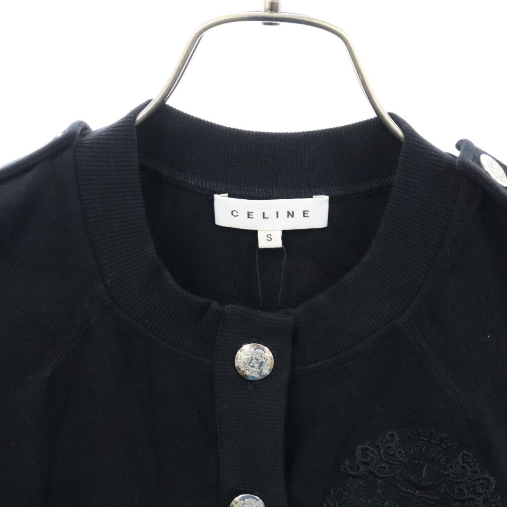 CELINE (セリーヌ) Triomphe Cotton Cardigan トリオンフロゴ刺繍