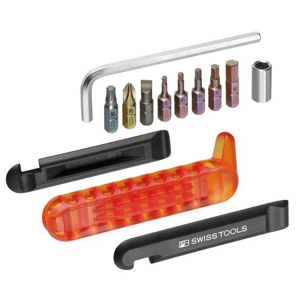  PB SWISS TOOLS ピービースイスツールズ 13点組 自転車用マルチツール バイクツールセット レッド ペーパーボックス入 470.REDCBB その他 特殊工具
