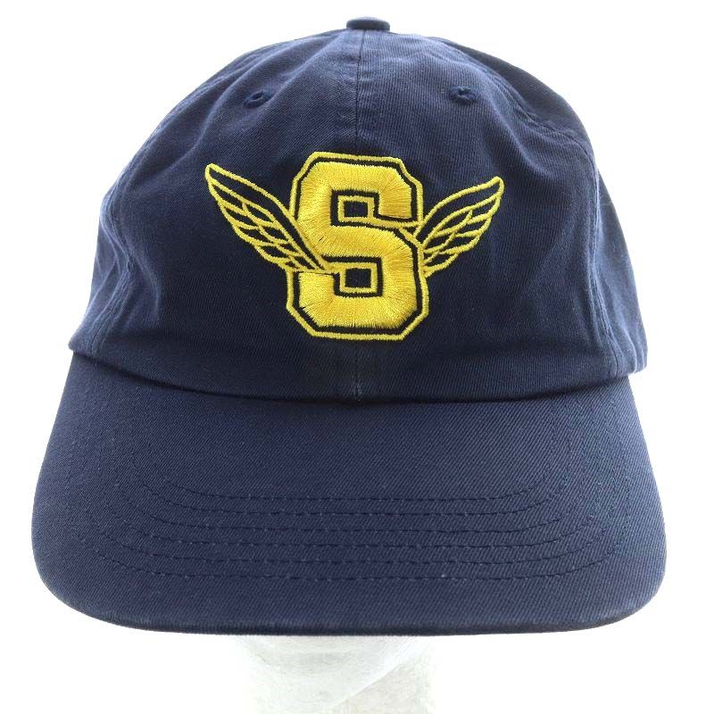 シュプリーム SUPREME 25SS wings logo 6-panel キャップ 帽子 野球帽 ネイビー |YO11 AD