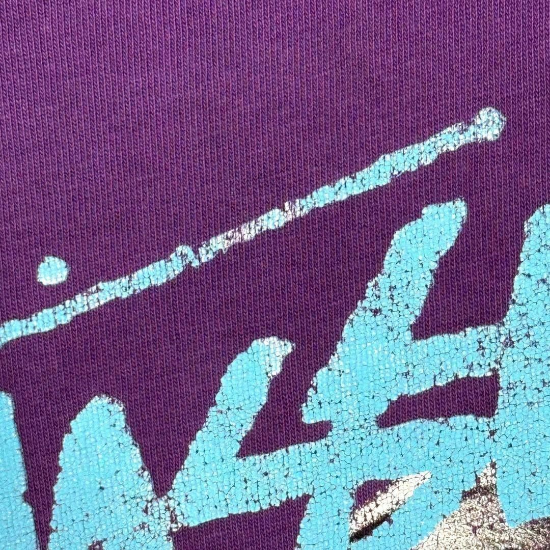 お見逃しなく！ STUSSY ステューシー L プリント入り tシャツ | パープル