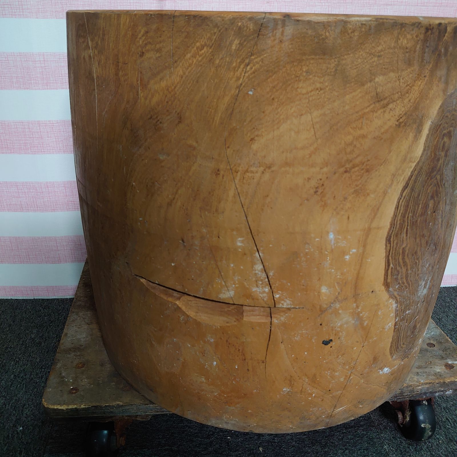 ? 餅つき 木製 正月 年中 行事 51×51×46cm 約67kg 格安売り切り 