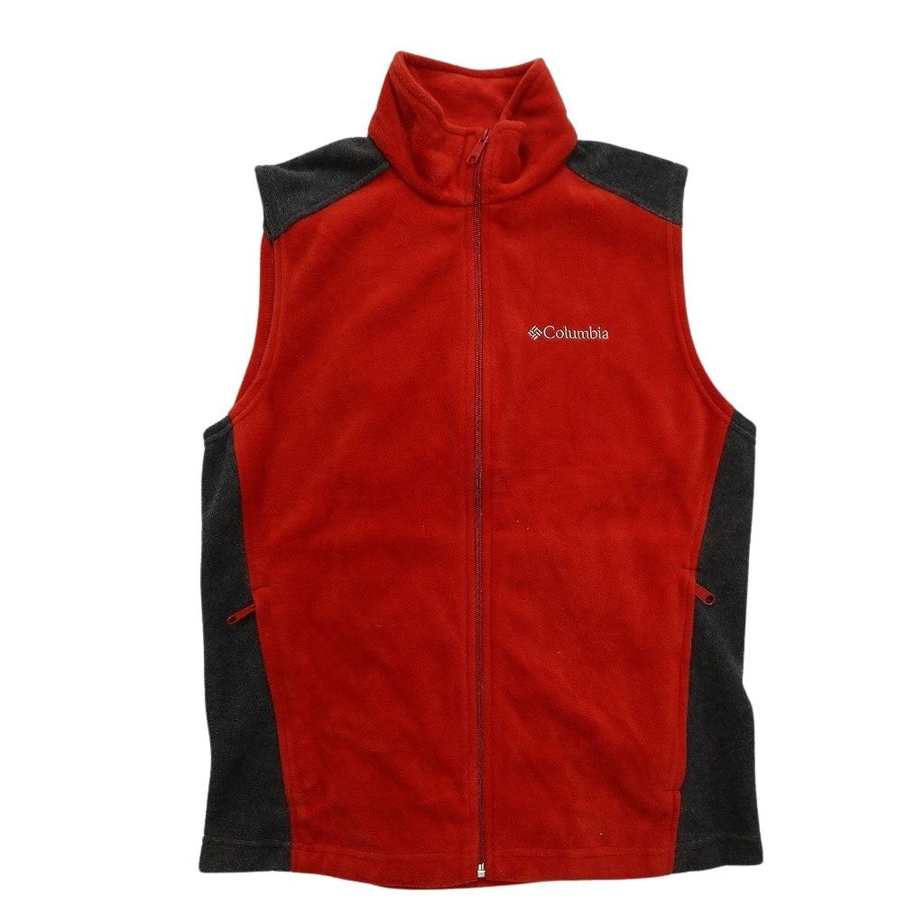 古着卸 コロンビア フリース ベスト 6枚セット メンズ S PFG フルジップ ジップポケット ブラック 古着 NC2697