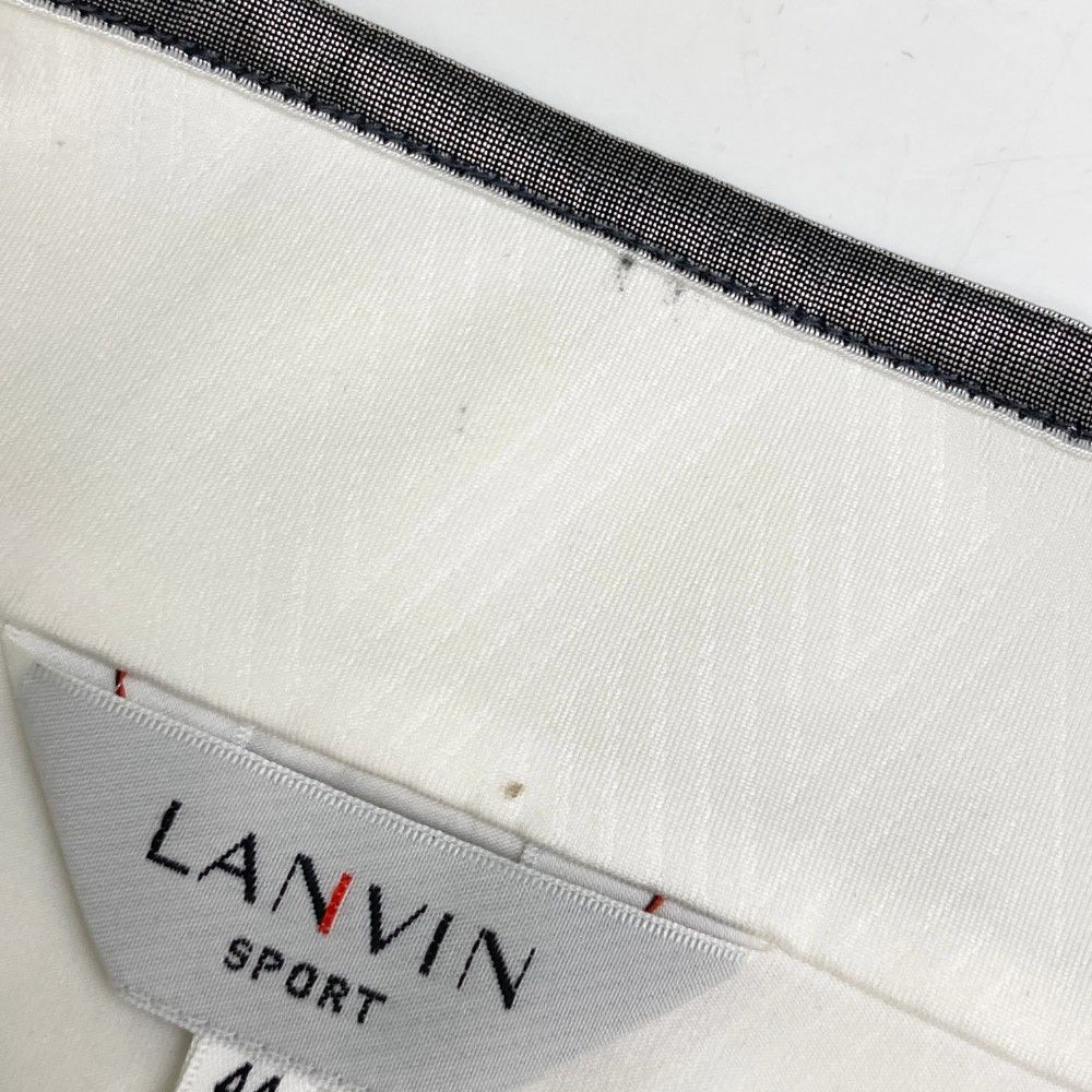 LANVIN ゴルフジャケット 38サイズ ホワイト/グレー サイズ：44 LANVIN SPORT ランバン スポール ジップジャケット