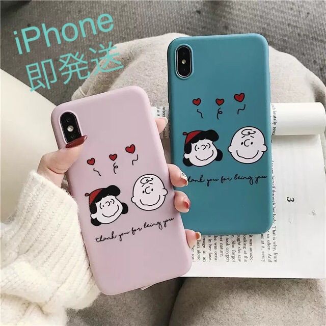 新品♡ PEANUTS スヌーピー♡チャーリー＆ルーシー♡iPhoneXR - メルカリ