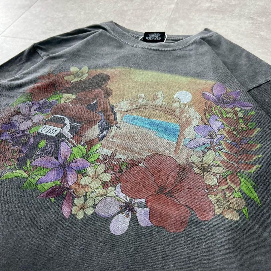 希少デザイン　stussy ステューシー　ロンT ビンテージ　ロングスリーブ 希少デザイン stussy ステューシー ロンT ビンテージ ロング