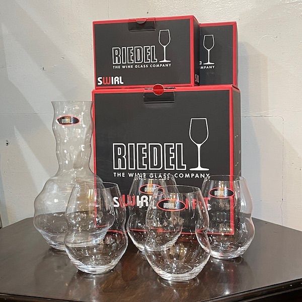 RIEDEL リーデル ワイングラス4個＋デキャンタセット SWAIRL GIFT スワル