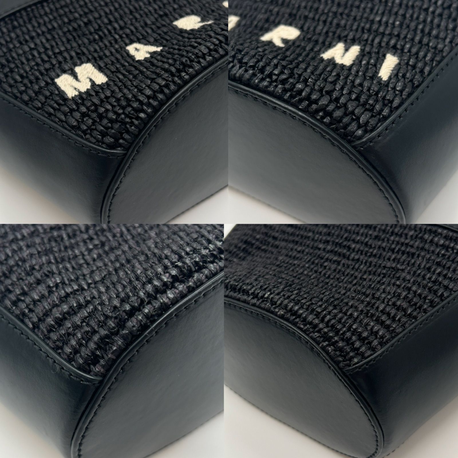 MARNI　マルニ トロピカリア 2WAY カゴバッグ ブラック　黒 MARNI マルニ カゴバッグ ハンドバッグ ショルダーバッグ