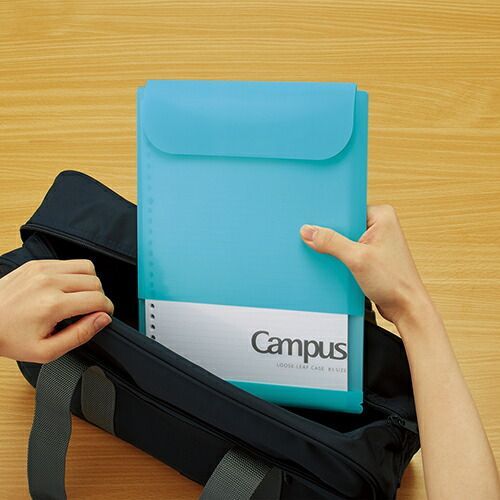 まとめ コクヨ ルーズリーフケース キャンパス 仕分けができる２ポケットルーズリーフケース ライトブルー ﾉ-CP836BT-LB ×20セット