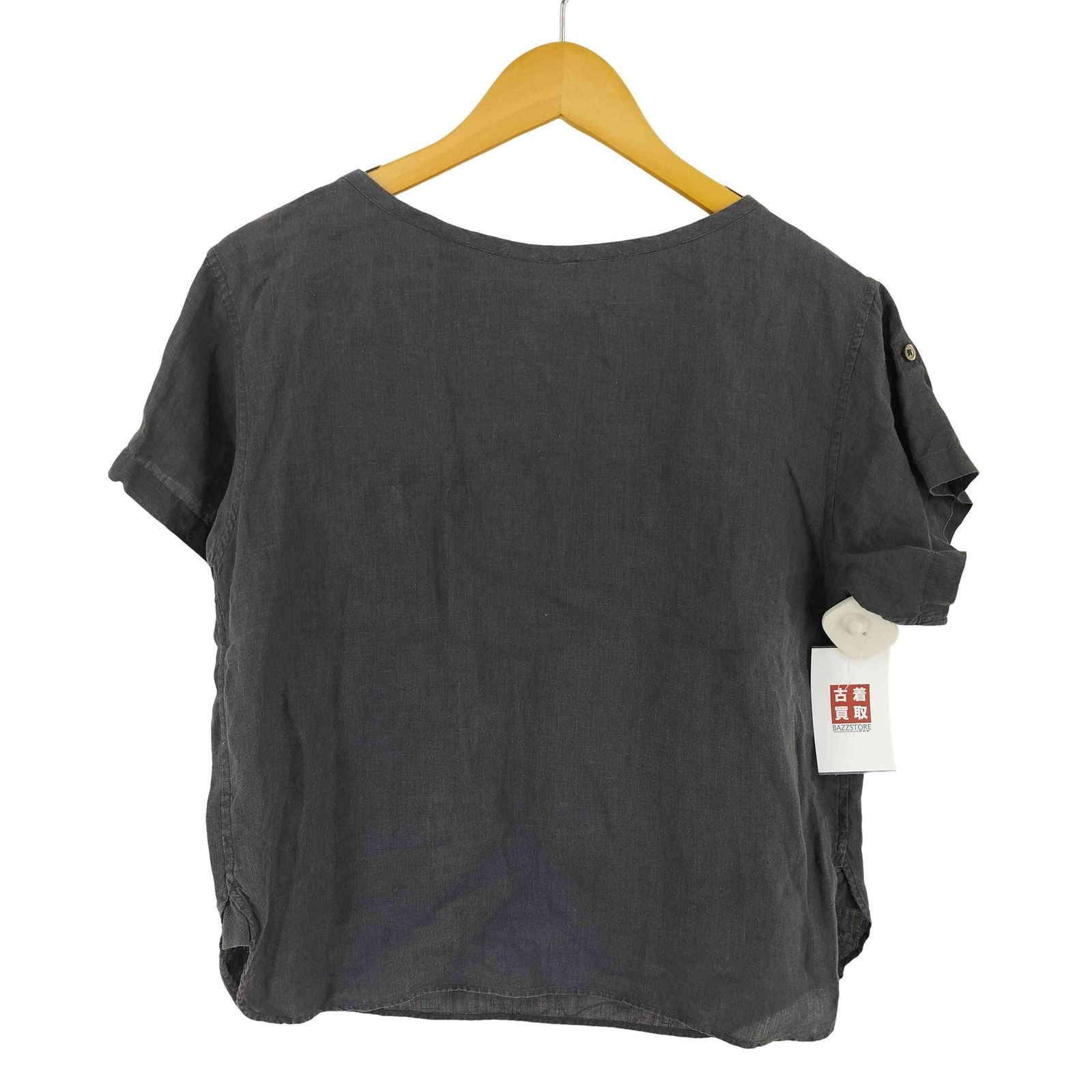 極美品 MARGARET HOWELL リネン プルオーバー シャツ M マーガレットハウエル MARGARET HOWELL プルオーバーリネン
