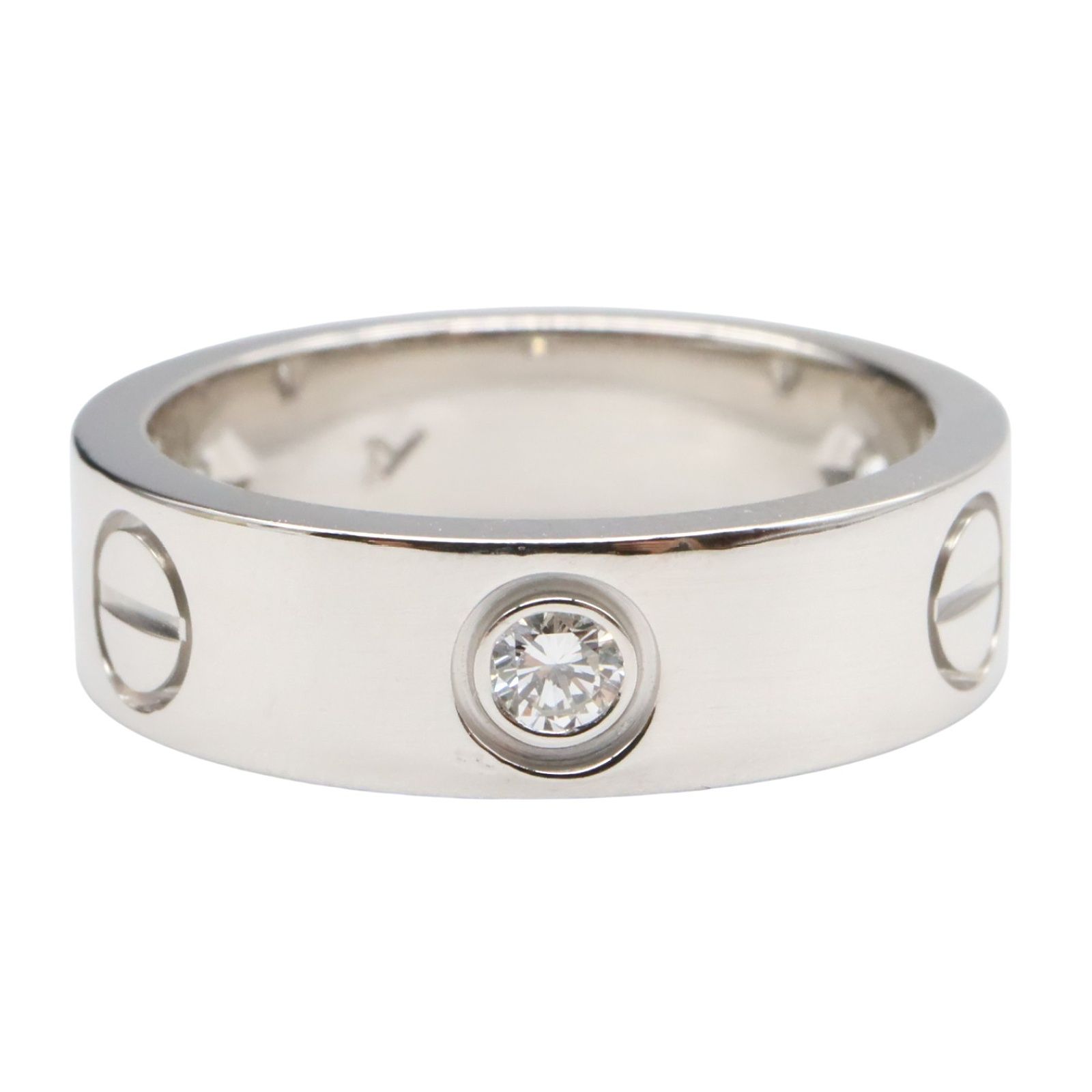 CARTIER カルティエ K18WG ホワイトゴールド ラブリング 1Pダイヤ Cartier カルティエ ラブリング スモール K18ホワイトゴールド