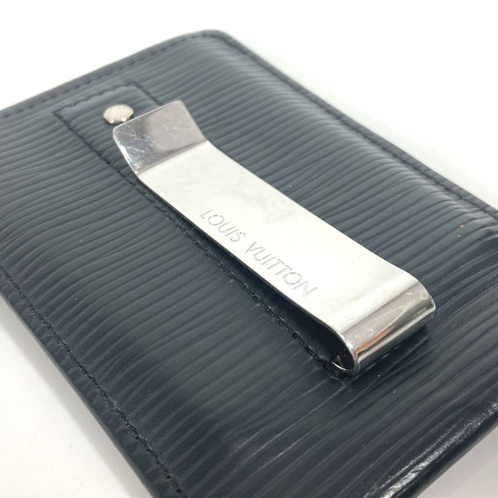 ルイヴィトン ポルトカルト 二つ折りカードケース エピレザー ノワール
