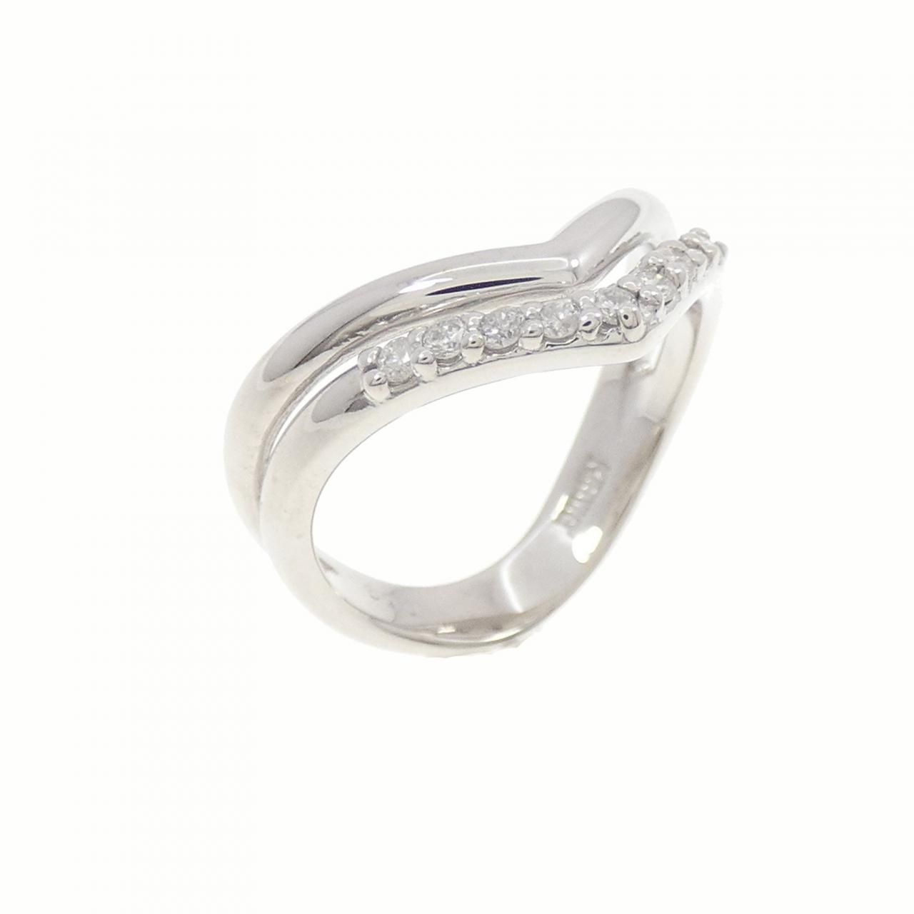 K18WG ダイヤモンド ピンキー リング 0.09CT - メルカリ 