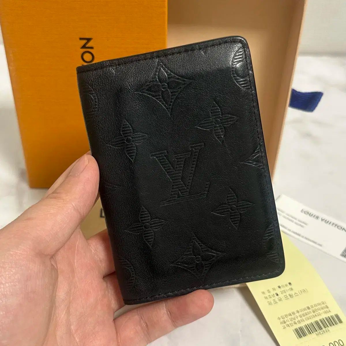 付属品完備 Louis Vuitton ルイヴィトン シャドー オーガナイザー カードウォレット