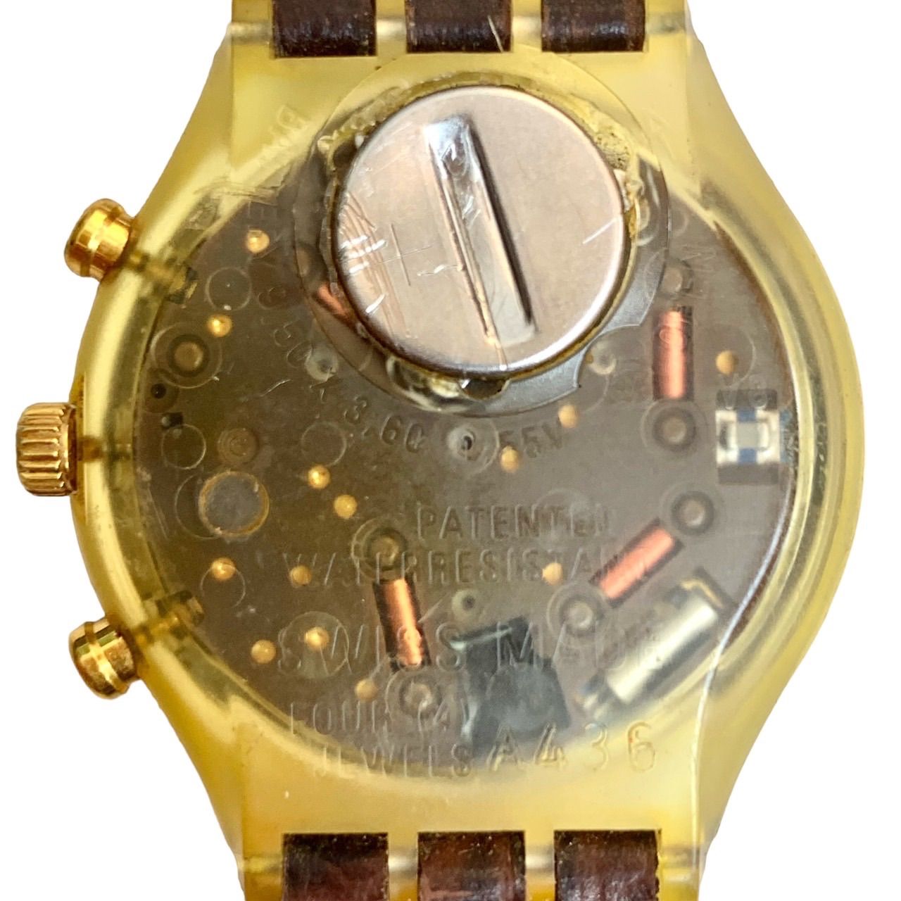 SWATCH（スウォッチ）IRONY◇クロノグラフ◇ブラウンベルト