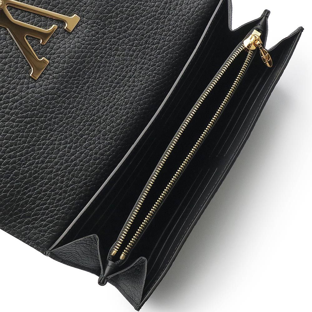 ルイ ヴィトン ポルトフォイユ カプシーヌ 二つ折り長財布 トリヨン  