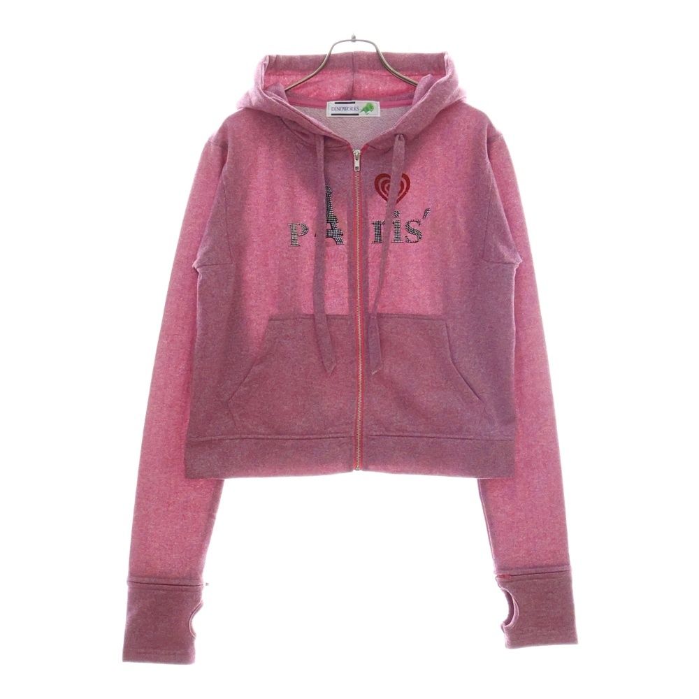 DINOWORKS PORIS SHINE HOODIE フーディー ピンク DINOWORKS (ディノワークス) PORIS SHINE HOODIE ジップアップ