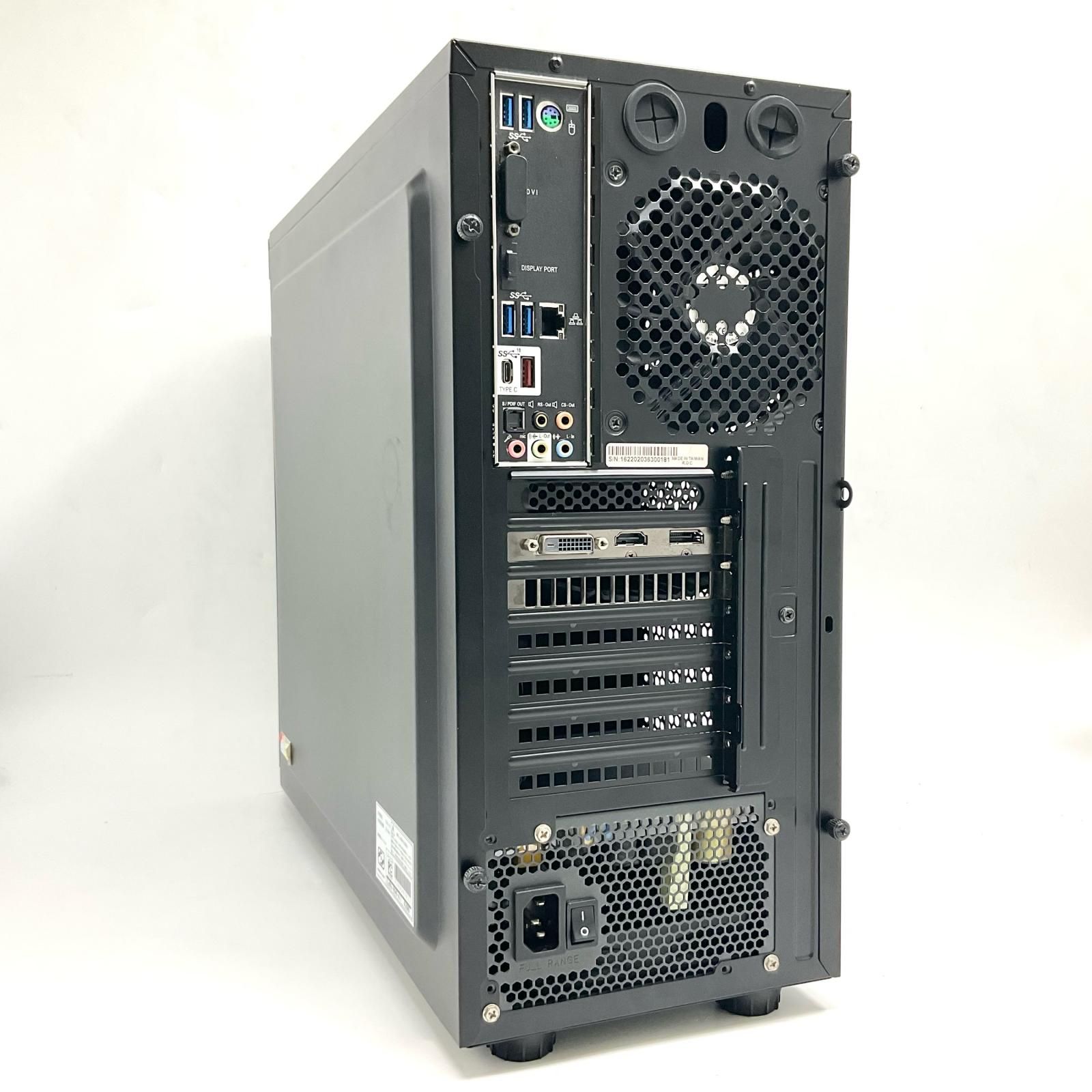 iiyama ゲーミングデスクトップPC i7-9700 16GB SSD 250GB HDD 1TB GTX 1660 Super 動作 済 全額返金保証 最速発送