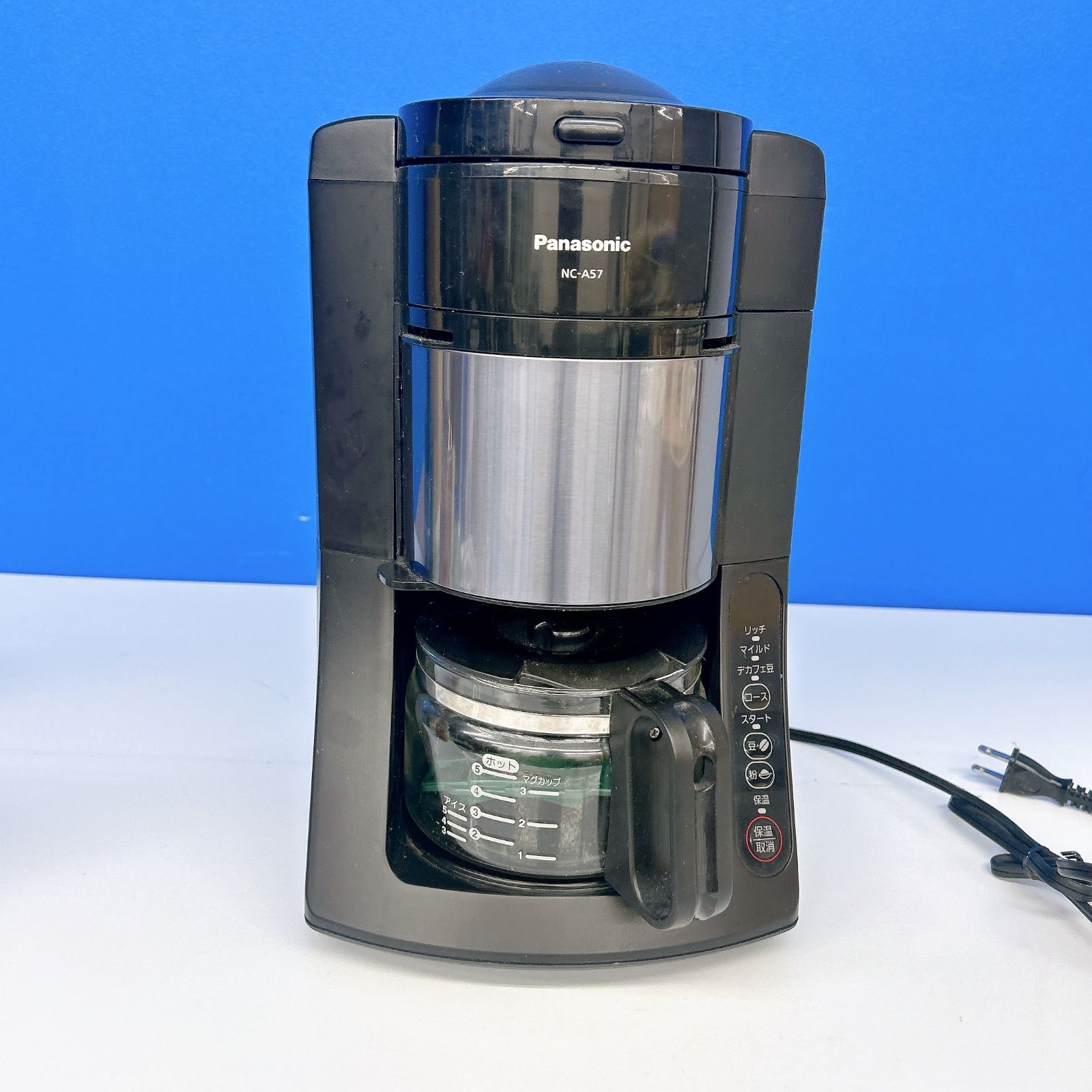 未使用品 Panasonic NC-A56-K 沸騰 浄水 コーヒーメーカー 中古 Panasonicパナソニック 沸騰浄水コーヒーメーカー NC-A56-K 全