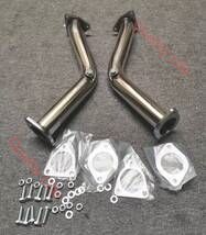 フェアレディZ Z33 VQ35DEエンジン 60パイ 触媒 ストレートパイプ フロント ダウン パイプ マフラー エキゾースト FFCRYSTALESIA_COM