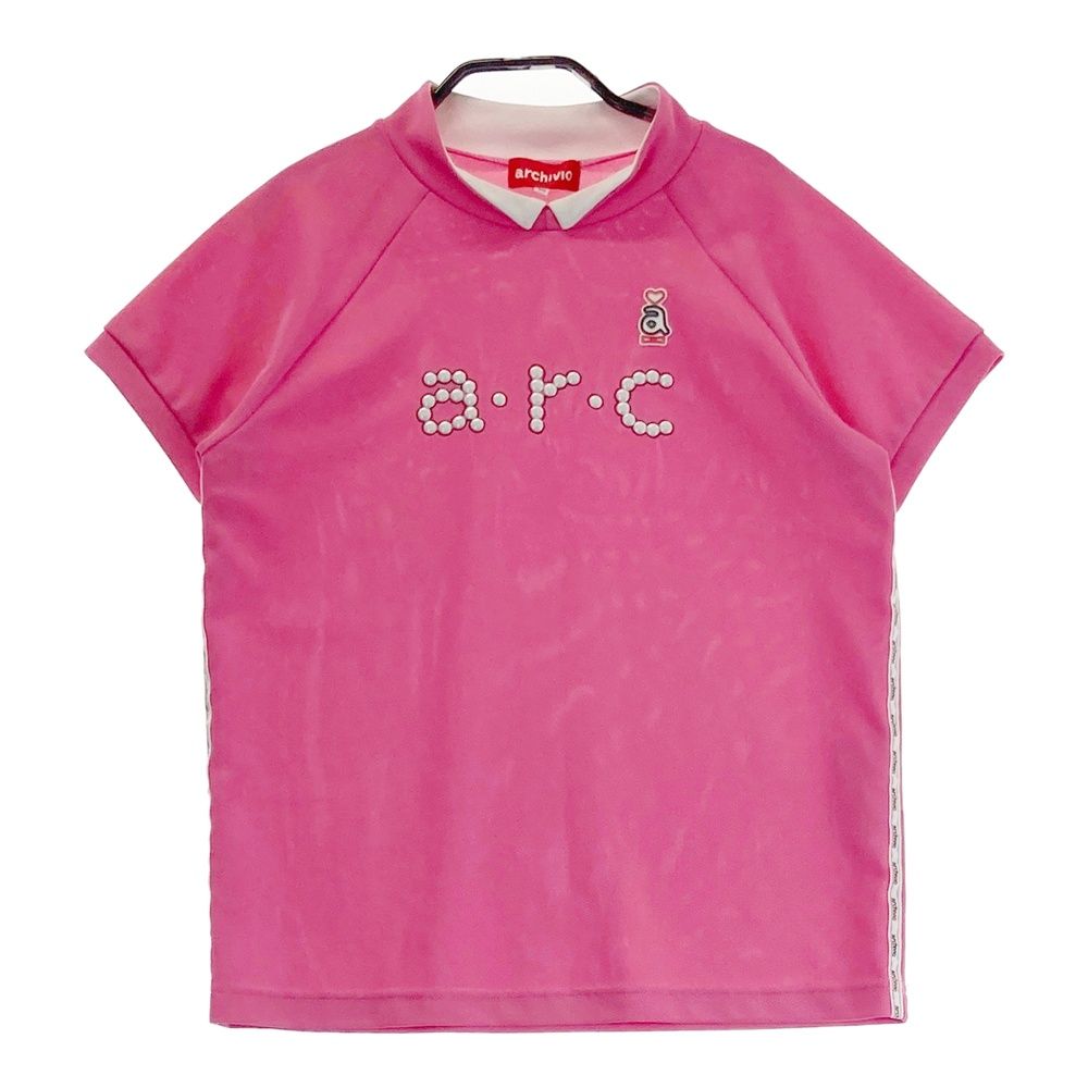 サイズ 36 ARCHIVIO アルチビオ 襟付き 半袖Tシャツ ピンク系 240101422335 ゴルフウェア レディース ストスト