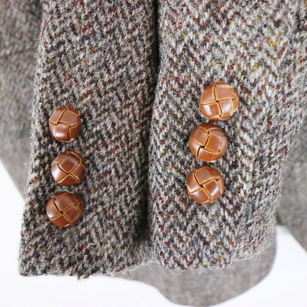 SALE/ 70年代 USA製 Harris Tweed ハリスツイード ウールテーラード 