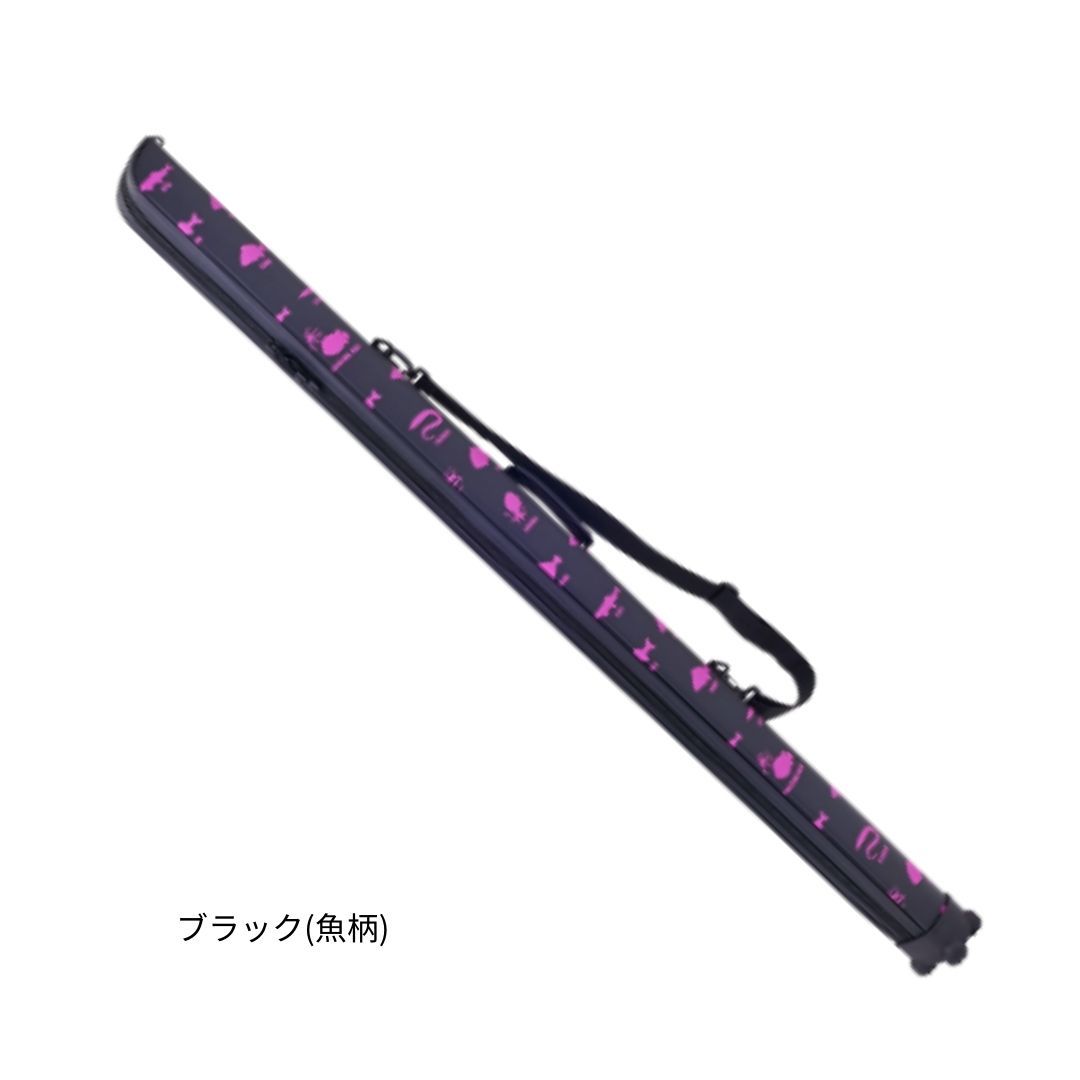 がまかつ、帆影270 がまかつ GC270 スリムロッドケース 165cm ブラック(魚柄) 大型便C