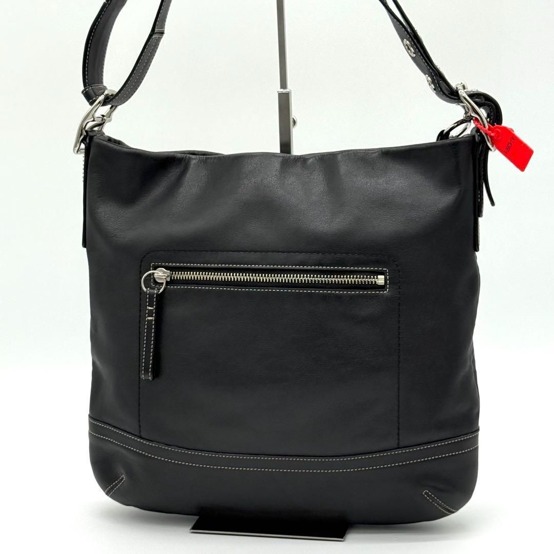 【美品】COACHコーチ　トートバッグ　2way 　ショルダー　レザー　黒 美品】COACH トートバッグ 2way ショルダーバッグ レザー