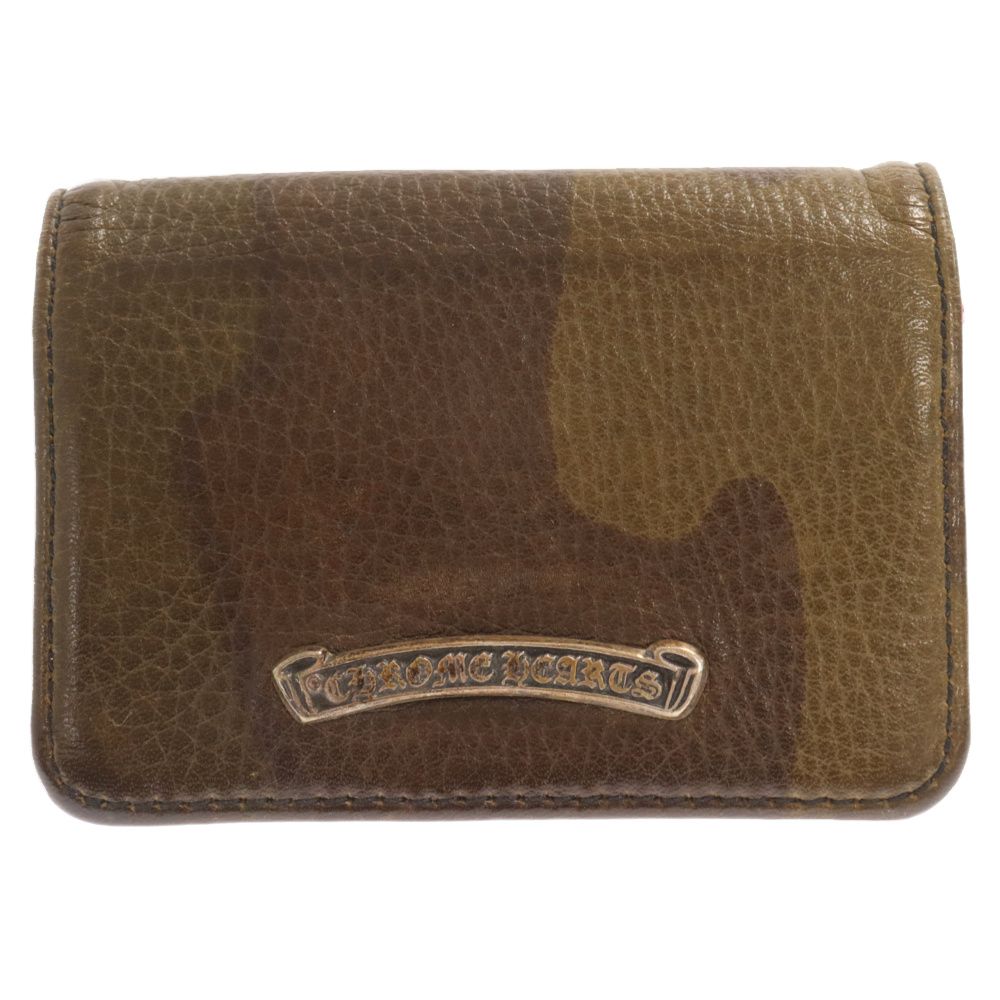 CHROME HEARTS クロムハーツ WALLET CARD CASE V1 3POKET CH SCRL TANK CAMO カードケース カモフラ グリーン/ピンク CHROME HEARTS (クロムハーツ) WALLET CARD CASE V1 3POKET CH SCRL
