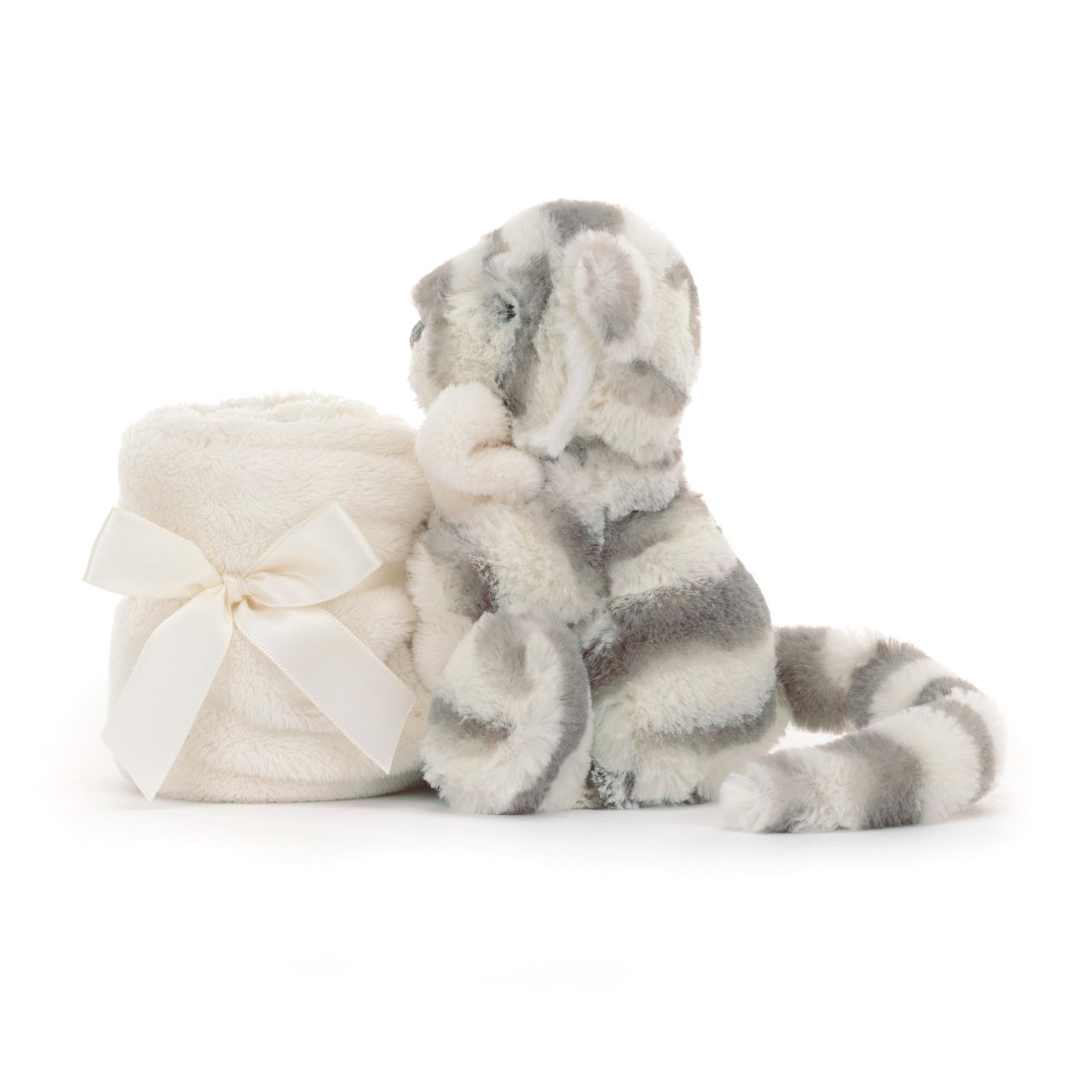 Jellycat Bashful Snow Tiger Soother ぬいぐるみ 13.5インチ 赤ちゃん用セキュリティブランケット-ラブリー ベビーギフト スノータイガー NEXPOTALLINN_EU