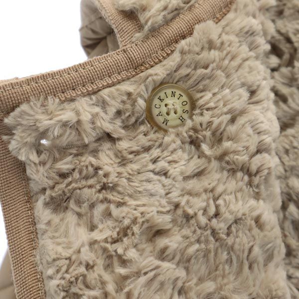 マッキントッシュ フード付き 裏ボア ジャケット 34 ベージュ