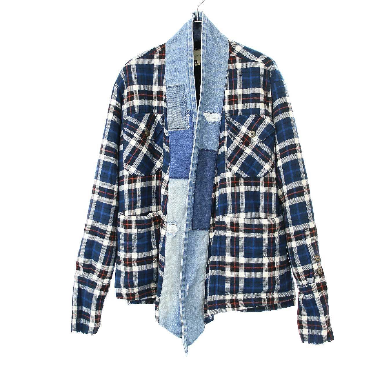 GREG LAUREN グレッグ ローレン PLAID SHERPA LINED ボアライナー