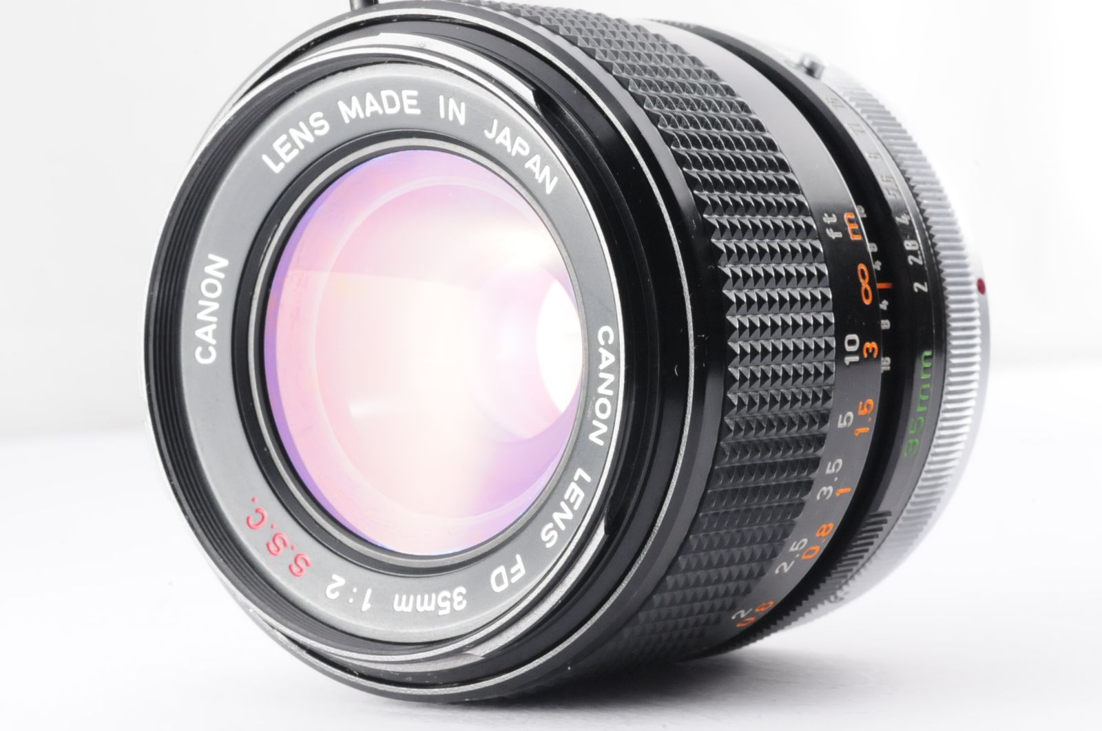 希少Oマーク キャノン Canon FD 35mm F2 S.S.C. SSC 凹みレンズ MF