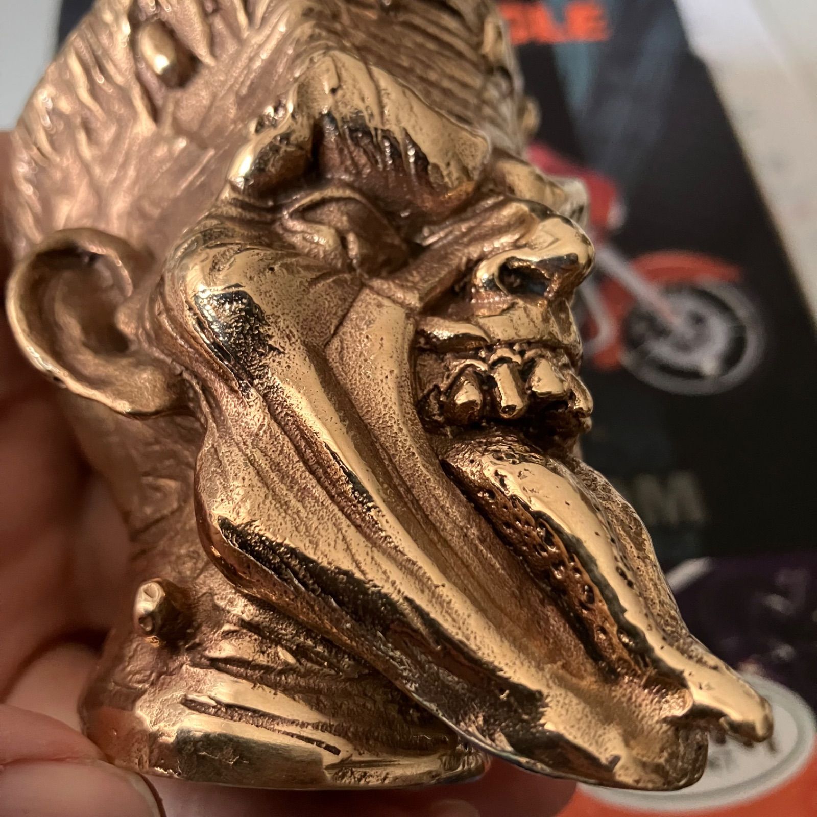 シフトノブ BRASS 真鍮 フランケン ハーレー ショベル パン ナックル
