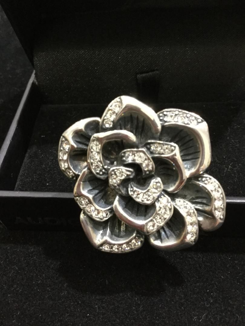 ♥ クリスチャンオードジェー シルバー925 スワロフスキーリング 定価59 800円 ローズリング