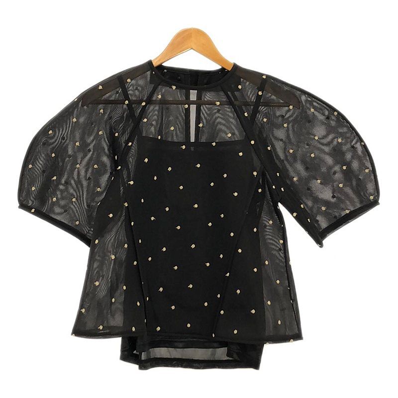 正規品 MACHATT シアージャガードトップス（ブラック） 正規品 MACHATT シアージャガードトップス（ブラック）（新品
